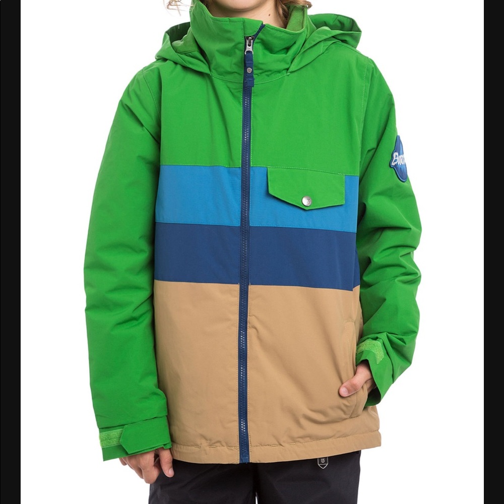 Burton Boys Symbol Ski Snowboard Jacket Size 10/12